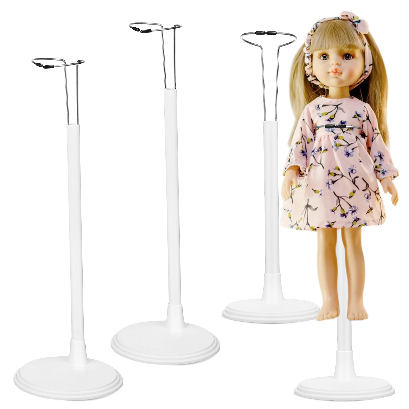 

Doll Stands Adjustable Doll Display Stands Doll Support Stand Action Figure Stand Doll Bracket White Rack Organizers
