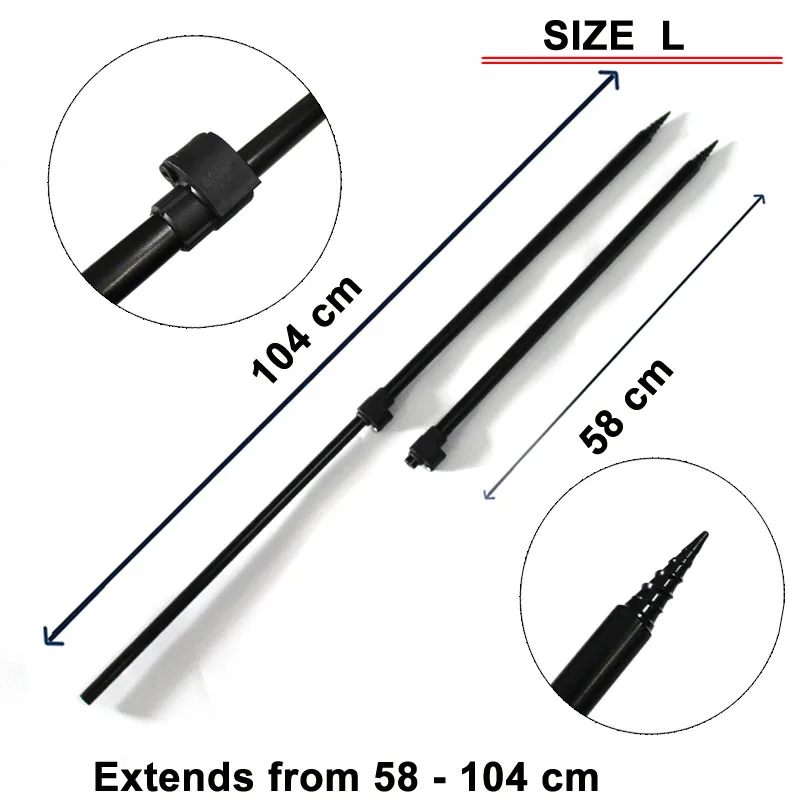2 шт. аксессуары для удочек ловли карпа телескопические палочки удочки система