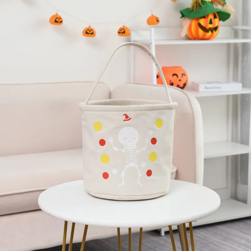 New Design Christmas Carrier Bag Portable Tote Bag Cute Pumpkin Bucket Halloween Party Decor Candy Bags