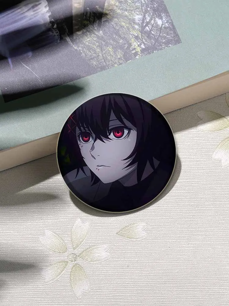 Anime Figures Ken KanekiTouka KirishimaRize Kamishiro Badge Tinplate Pins Handmade Brooches for Backpack Clothes Decoration (art.: 3920cb028e893) - 3920cb028e893