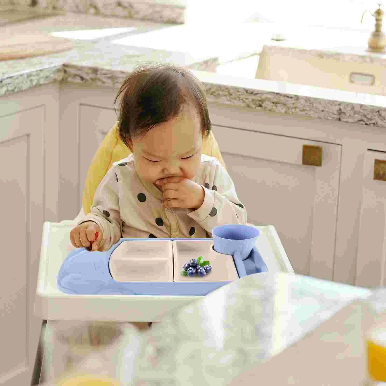 Поднос для еды с чашкой воды детская посуда отдельные тарелки доска малышей ужин