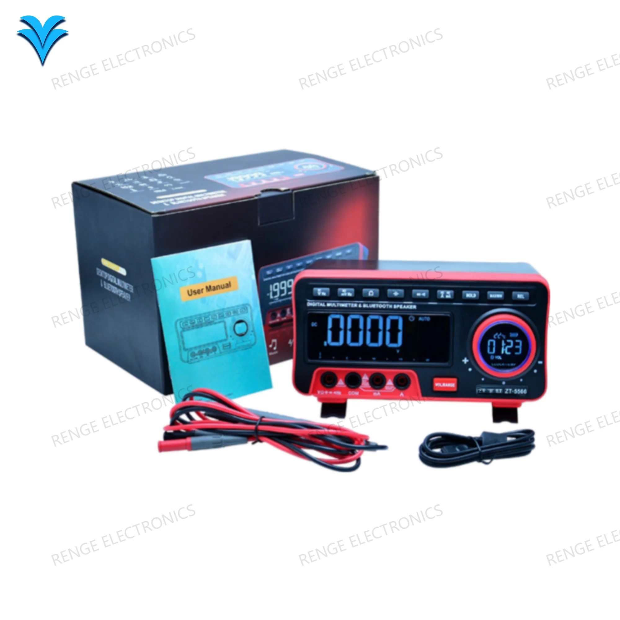 Цифровой мультиметр ZT-5566 с динамиком Bluetooth тестером напряжения