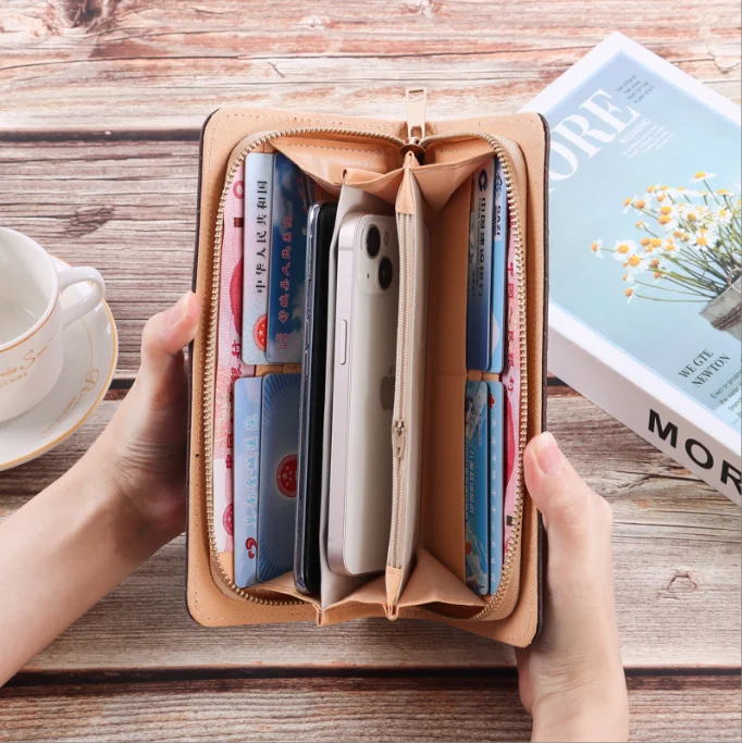 Новинка 2022 женские кошельки Женский кошелек-клатч с ремешком на руку |