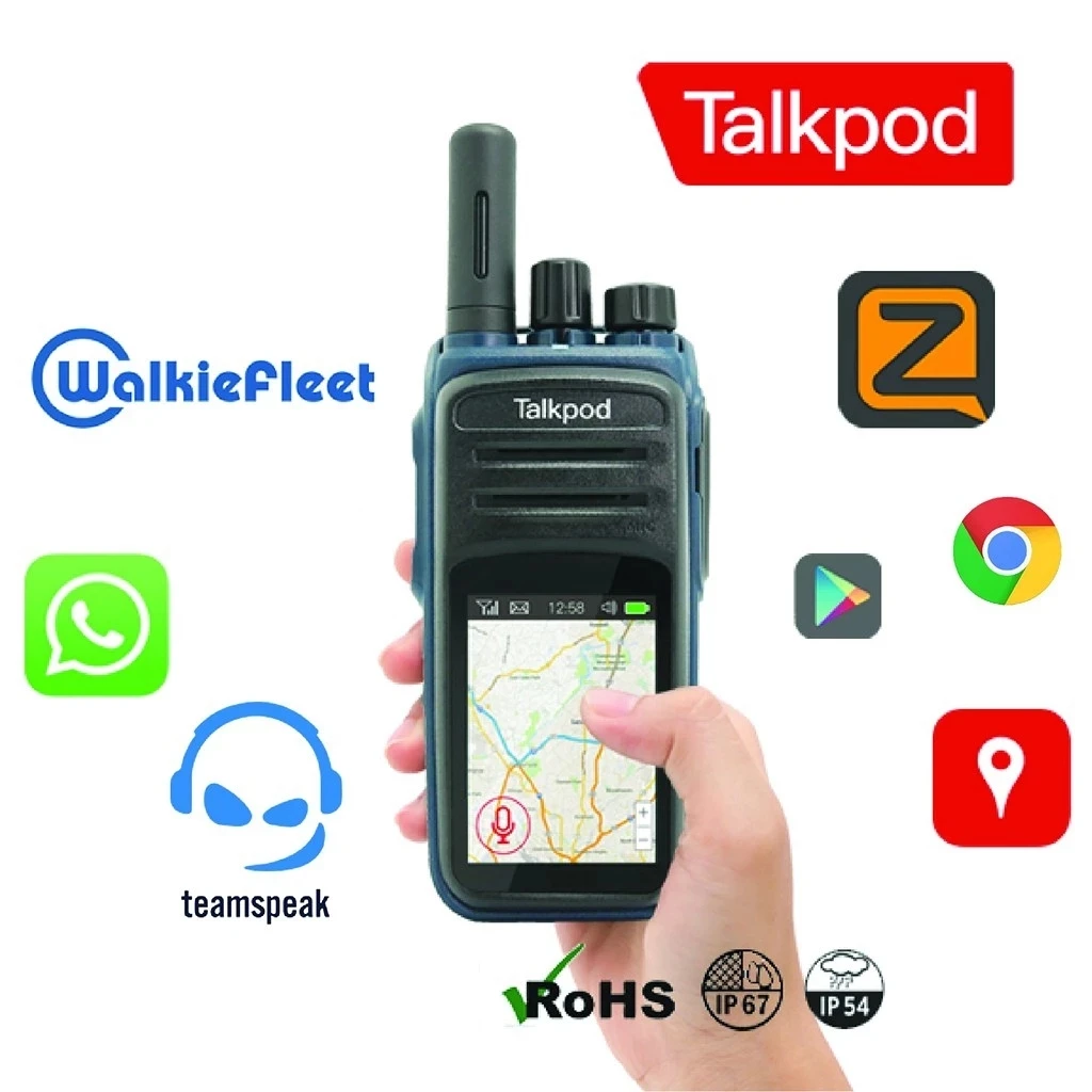 Talkpod N58 Network Radio POC 4G Wifi Blue tooth Record Encryption Monitor GPS Beidou LTE PTT store Touch Screen InterPhone enlarge
