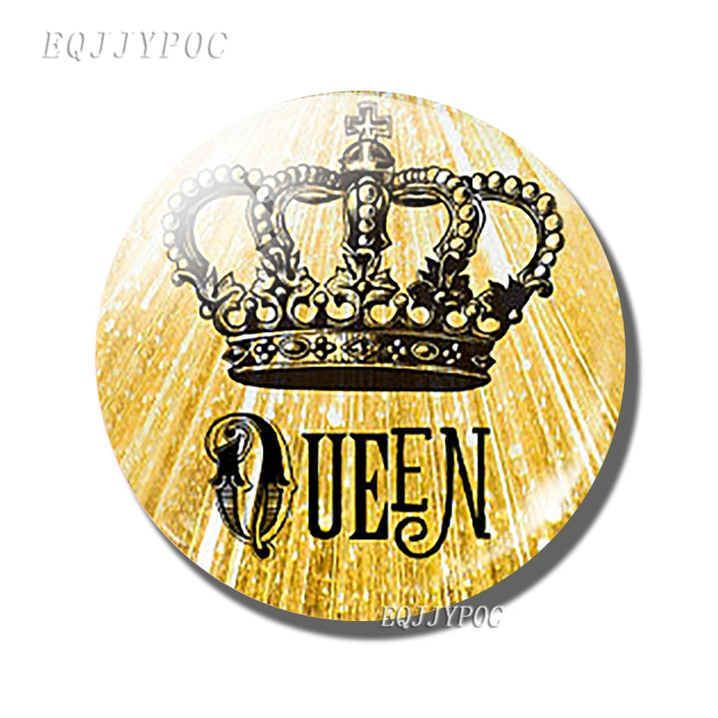 

Queen Crown 30 MM Fridge Magnet Tiara Crown King's Princess Glass Cabochon Magnetic Refrigerator Stickers Note Holder Home Decor
