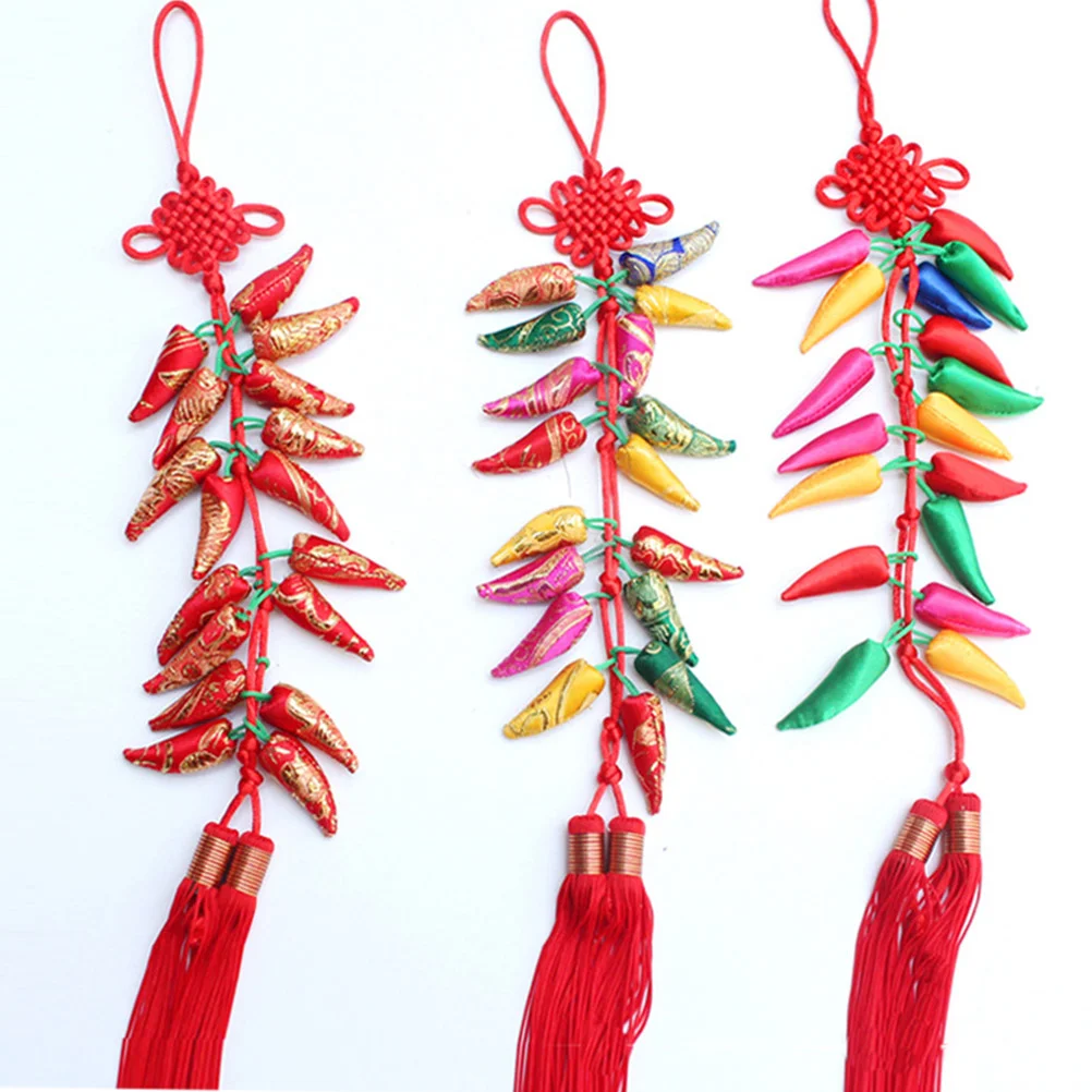 Китайский Новый Год Кулон Чили Декор Праздничные Принадлежности Кисточка