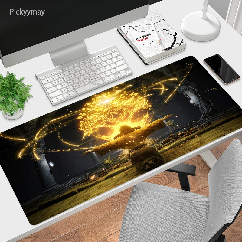 elden ring large mouse pad xxl gaming mousepad anime laptop rubber soft keyboard table mat computer gamer mousepad deskmat free global shipping