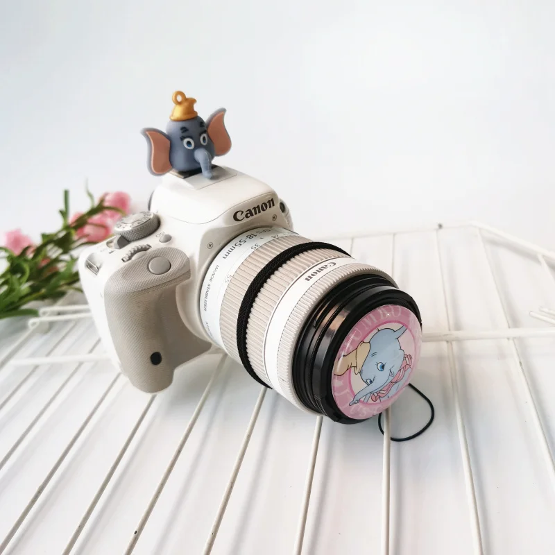 

Пылезащитная Крышка для объектива камеры Canon/Nikon/Pentax/Sony ABS с горячими ботинками для защиты мультяшной защитной крышки объектива
