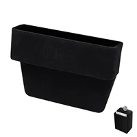 car seats organizer gap filler pu leather car console gap filler side pockets multifunctional auto console side storage box for