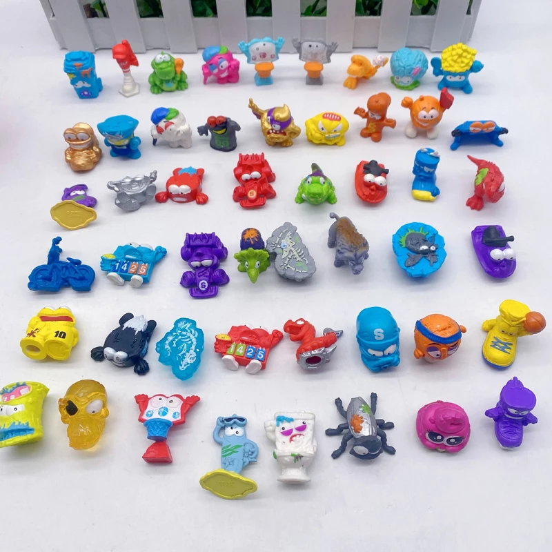 

10Pcs Original Trash Figure Pack Grossery Rotten Bin Gang Monster Fossil Animal Food Figure Collect Model Toy Gift For Child