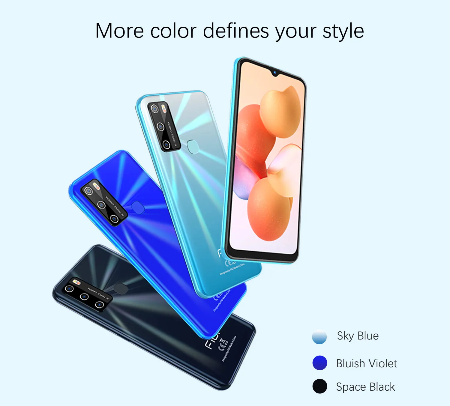 Figi Note 11 pro Android 11 Smartphone 6.52 inch Incell Display 4GB RAM 64GB ROM 13MP AI Triple Camera MTK Chip 5200Mah Battery