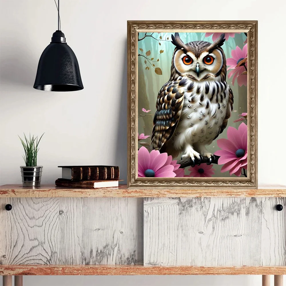 Evershine 5D Набор Алмазной Живописи - Сова Тема Животного Полная Область Наклеивания