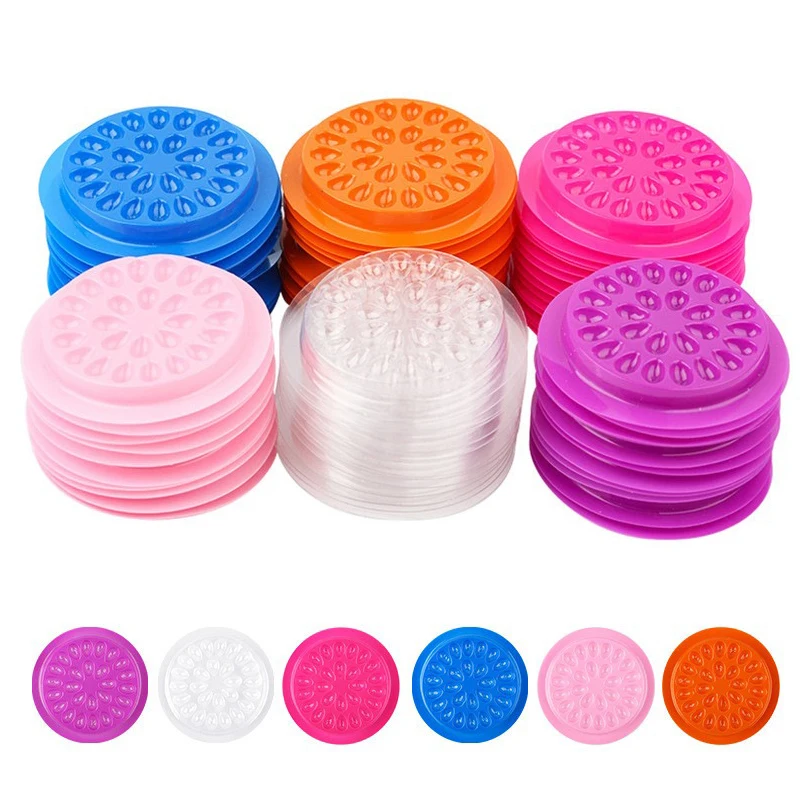 

20/50/100 шт., пластиковые поддоны для клея для наращивания ресниц