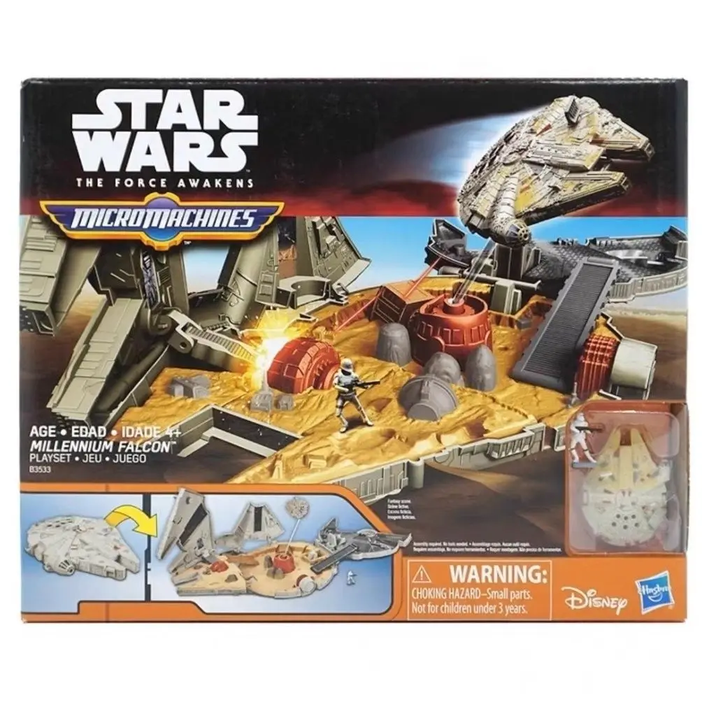 

Hasbro Star Wars Micro Machines Millennium Falcon Battleship Spacecraft Model Unit Load Device