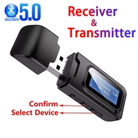2 in 1 bluetooth compatible 5 0 receiver transmitter 3 5mm aux jack music stereo wireless bluetooth compatible dongle adapter