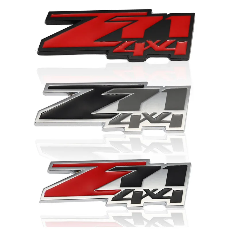 

3D Metal Z71 4x4 Logo Car Sticker Emblem Badge Front Hood Grill Decal for Chevrolet Silverado Chevy Colorado Suburban Xtreme GMC