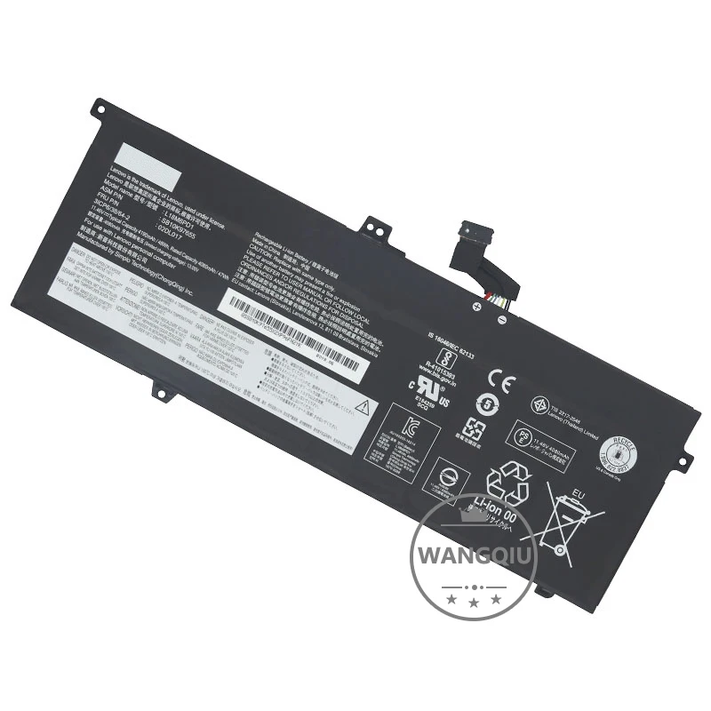 Оригинальный аккумулятор WANGQIU для ноутбука Lenovo Thinkpad X390 X395 X13 Gen 1 TP00106A/6B/6C L18C6PD1