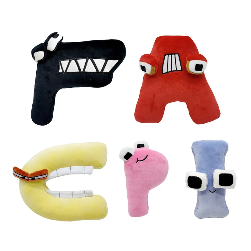 

Плюшевые игрушки с алфавитом, плюшевые игрушки, плюшевые животные, плюшевые куклы, игрушки, подарок для детей (F)