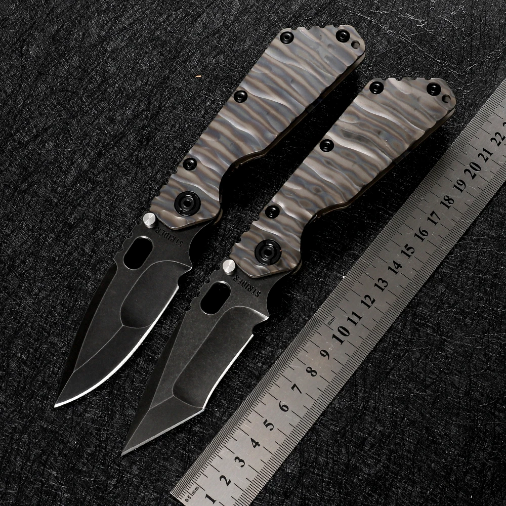 Тактический складной нож SMF для активного отдыха, сверхмощный нож для выживания TC4, титановая ручка, шарикоподшипник D2, шарикоподшипник, инструмент для охоты и самообороны
