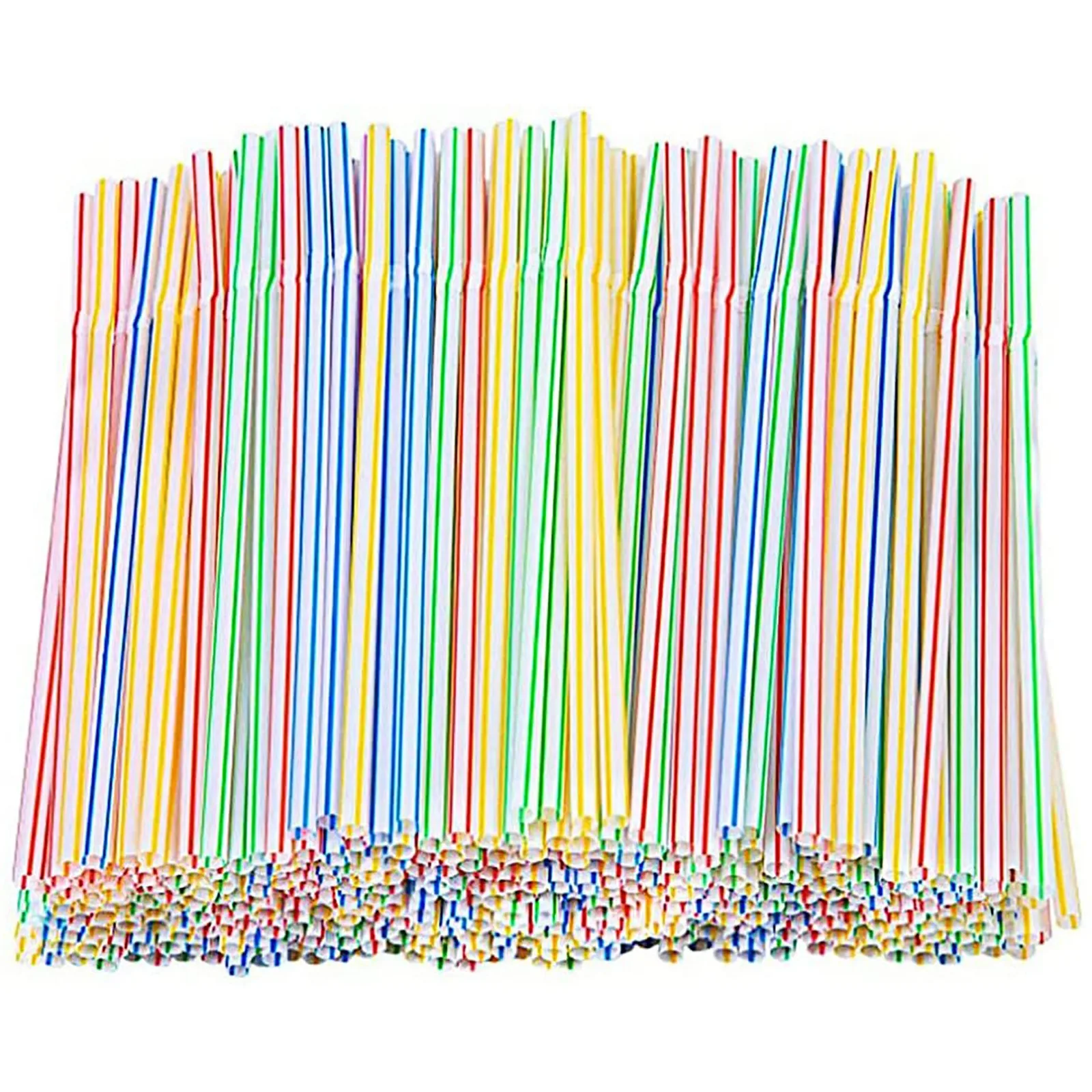 

1000/1500 шт., разноцветные пластиковые гибкие трубочки для напитков