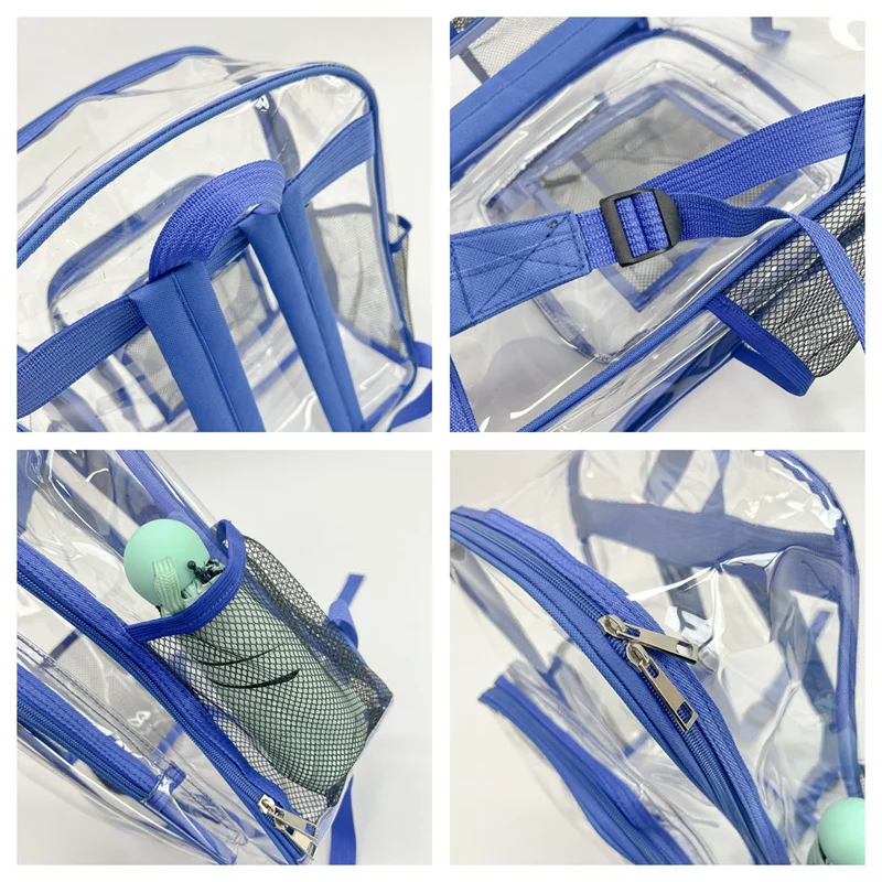 Women's PVC Plastic Backpacks Ladies Versatile Rucksacks Designer Soft Large Capacity Waterproof Female Transparent Schoolbags