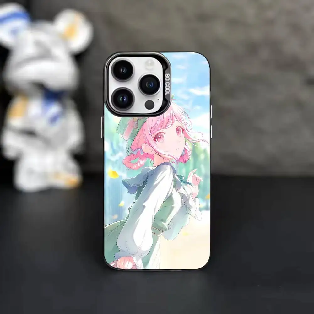 Фото Чехол для телефона Wonderhoy PJSK Cute Emu Otori с градиентным серебристым дизайном для iPhone 17, 16, 15, 14, 12, 13, 11 Plus, Pro Max, XS №3