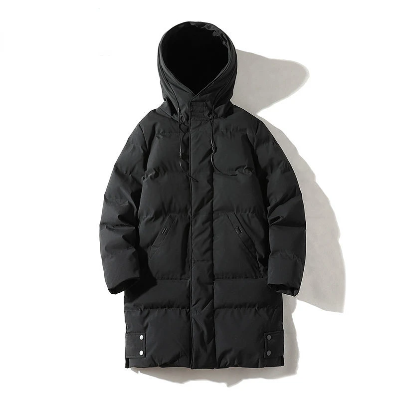 Men's 2022 Winter Long Warm Thicken Hooded Parkas Cotton Padded Jacket Coat Men Outwear Windproof Jackets Coats Parka Men E679