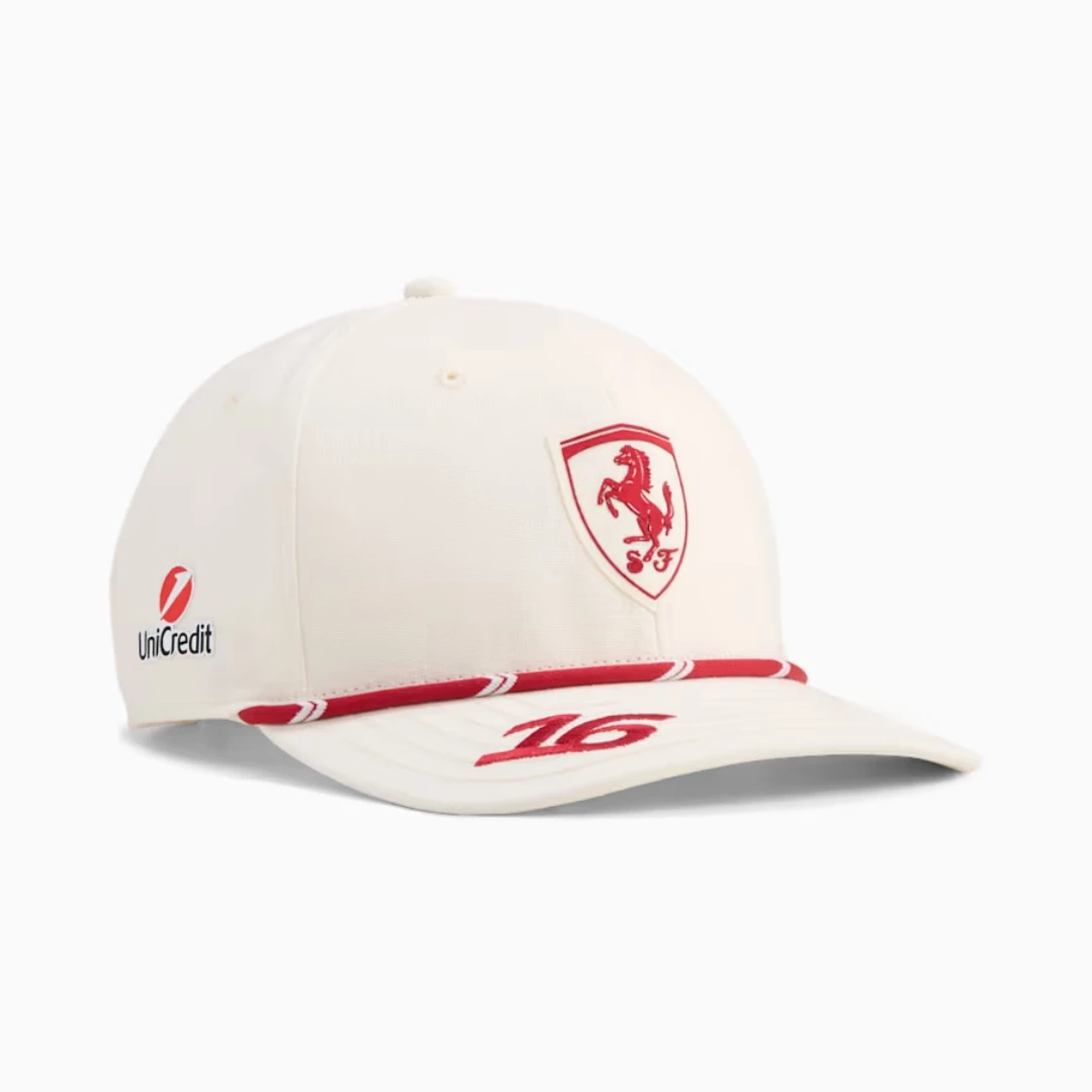 Фото Бейсболка Scuderia Ferrari Team 2026 MONACO GP Charles Leclerc, реплика кепки Ferrari Charles Leclerc Homerace №2