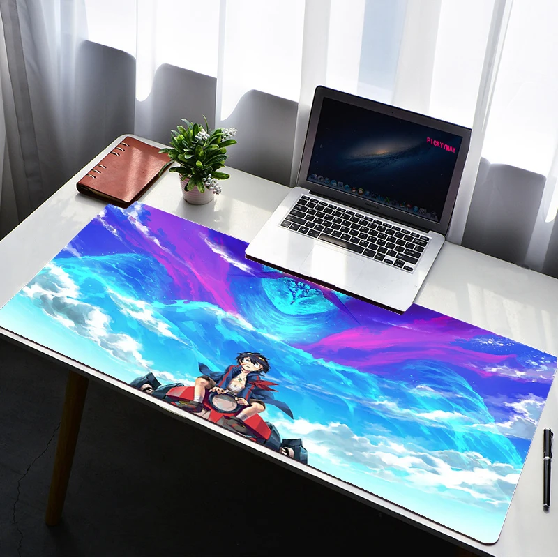 

Large Tengen Toppa Gurren-Lagann Mouse Pad Waterproof Desktop Non-slip Desk Mat Gaming Accessories Mouse Keyboard Gaming CSGO
