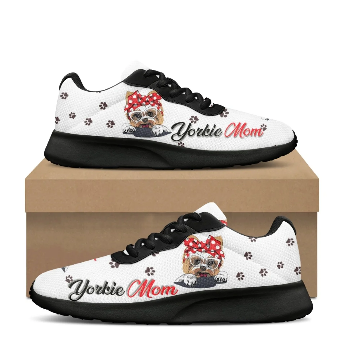 Женская обувь для тренировок и йоги с мультяшным рисунком симпатичных щенков