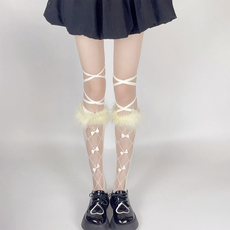 

Sexy Stockings Lace Bowknot Long Stocking Knee High