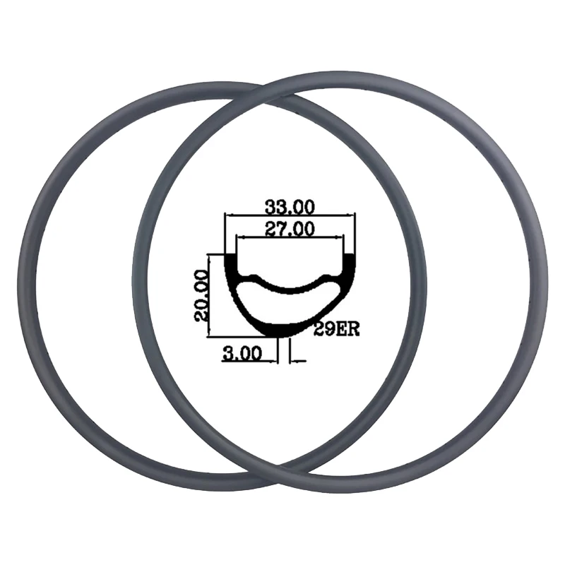 УГЛЕРОДНЫЙ клинчер LIENGU SL 290g асимметричный 33 мм MTB 29 XC фотография 20 глубина 29er 24 28 32