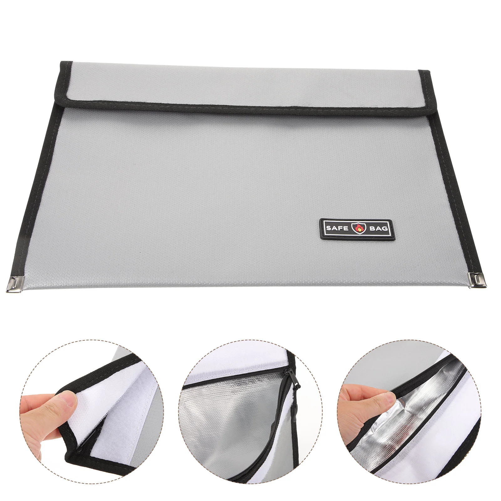 

Органайзер для файлов, огнеупорная сумка для денег, Сумка для документов, безопасная портативная женская сумка на молнии для многоцелевого офиса