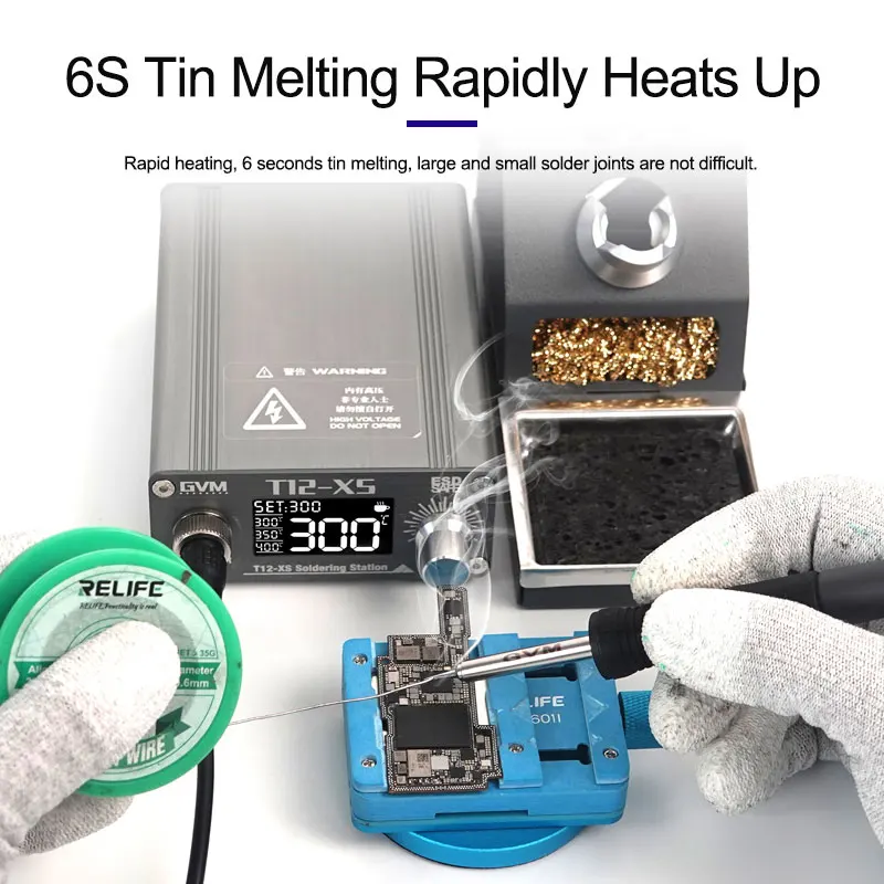 Оригинальная паяльная станция GVM T12-XS T12 интеллектуальная сварочная электронный