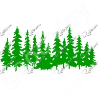 new 2022 arrival evergreen forest metal cutting dies scrapbook diary decoration embossing template diy greeting card handmade