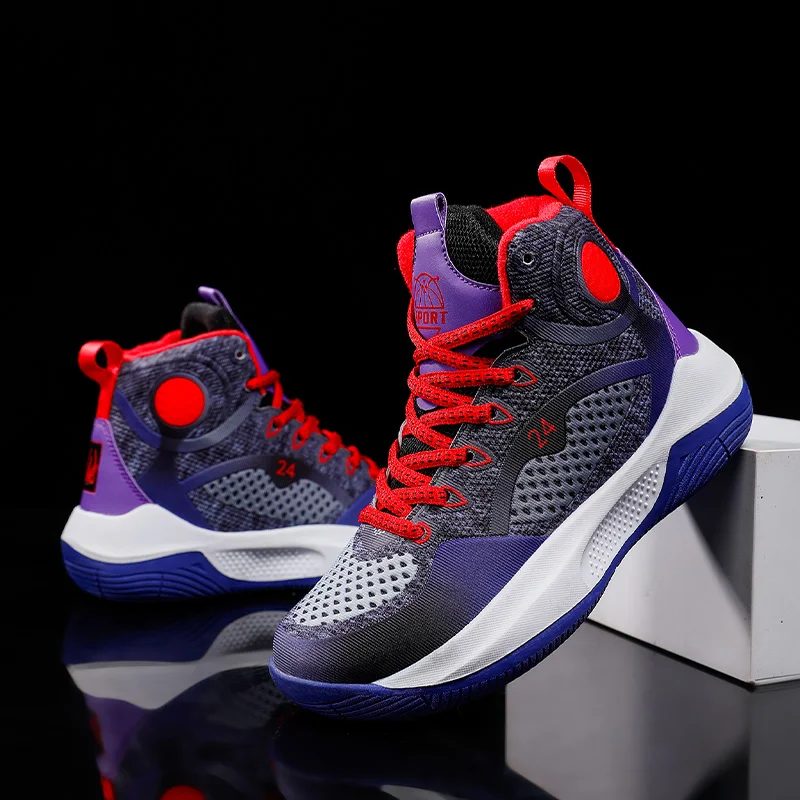 

Winter Kids Basketball Shoes Boys Non-slip Sports Shoes Winter Casual Children Shoes for Boys Sneakers Fashion Boys Girls Shoes