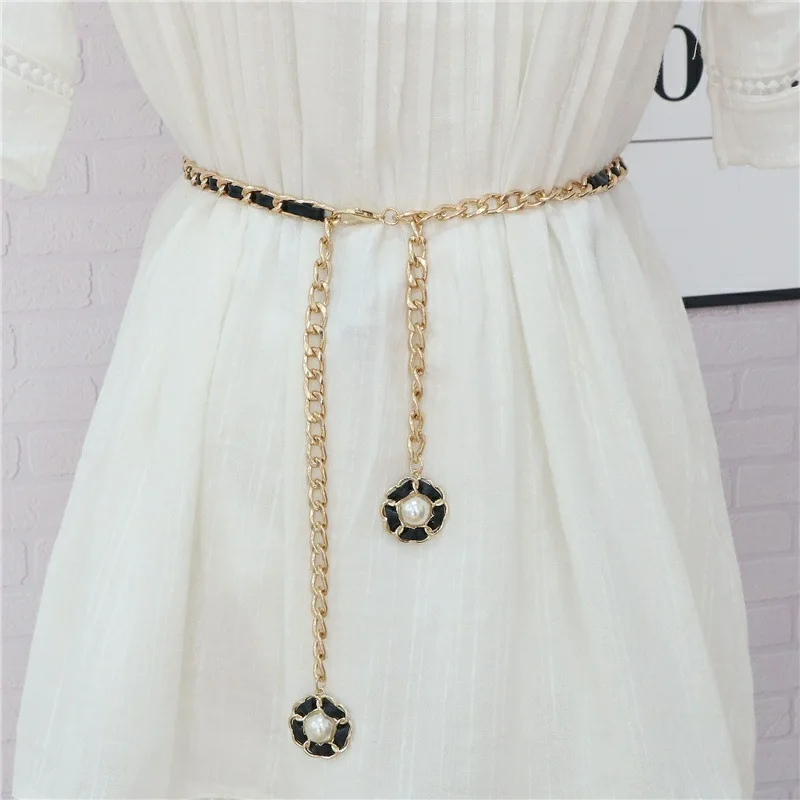Chain Belts For Women Punk Style Metal Dress Gold Decoration Waist Chain Ladies Luxury Designer Brand Clothing Accessories