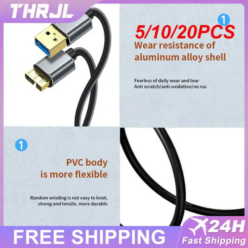 

5/10/20 шт. позолоченный USB быстрый чтение алюминиевый сплав прочная пробка передача стабильная высокая скорость Толстая медная жила гибкая