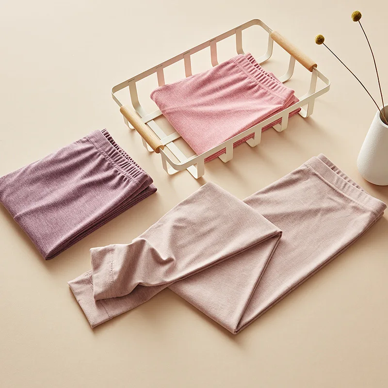 Plus Size 3XL 4XL 5XL Long Johns Men Wear Leggings Wear Thermal Underwear Bottoms Long Johns Autumn Women Long Johns Solid Warm