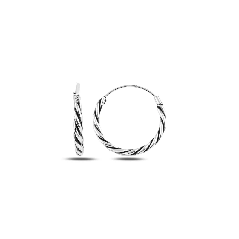 

Серебряные серьги-кольца диаметром 18 мм