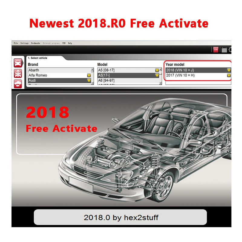 Последняя версия 2021 года программное обеспечение для Delphis Vdijk Autocoms Pro 2018R0 Vd ds150e Cdp