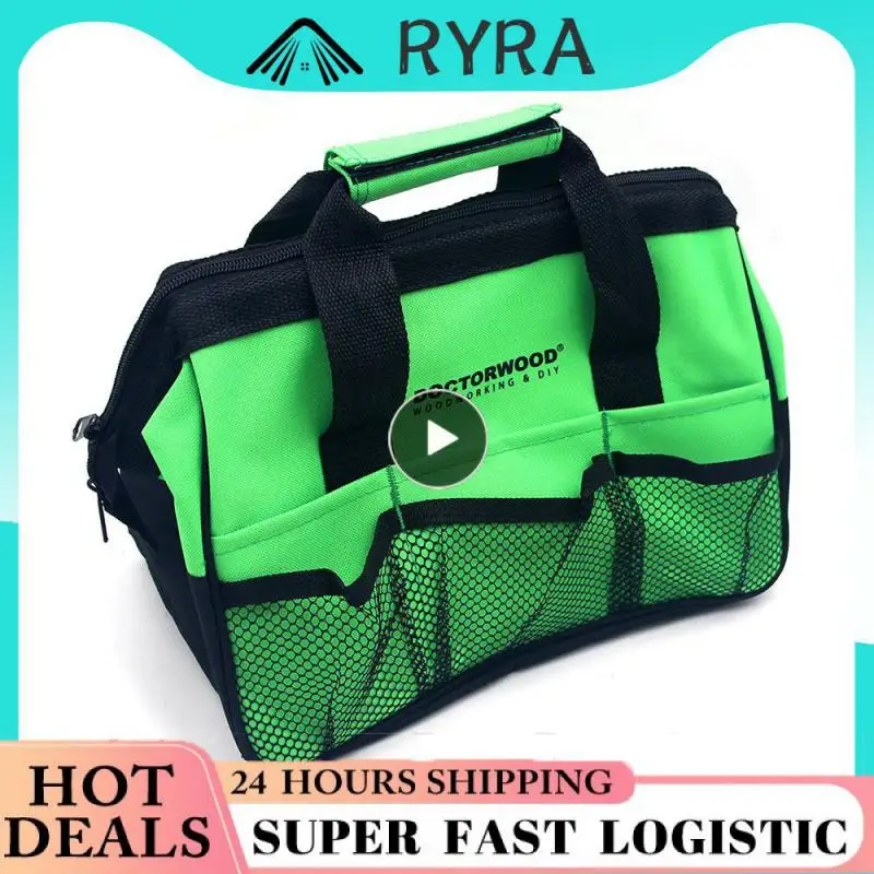 

Multifunctional Tool Bag Large Garden Canvas Pockets Tool Storage Organiser Tote DIY Kit Gardener's Choice Tool Cabinet Storage