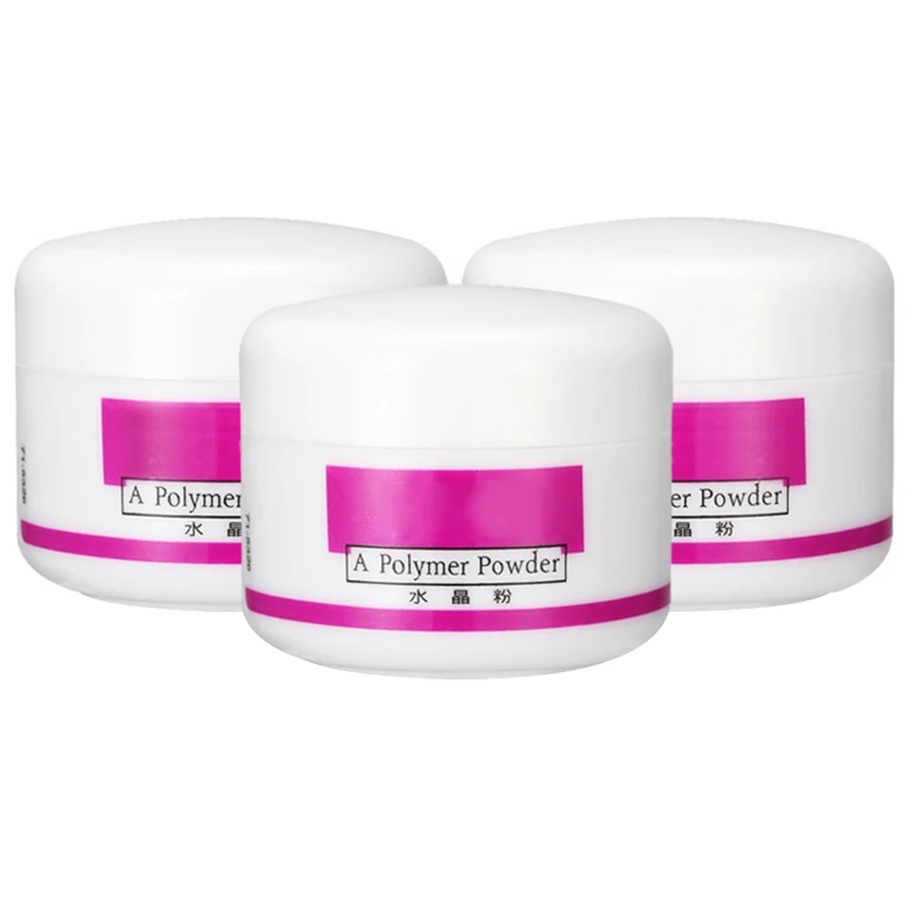 

3Pcs Acrylic Powder Nail Polymer Powder Nail Art Pedicure Tips Acrylic Powder Tools