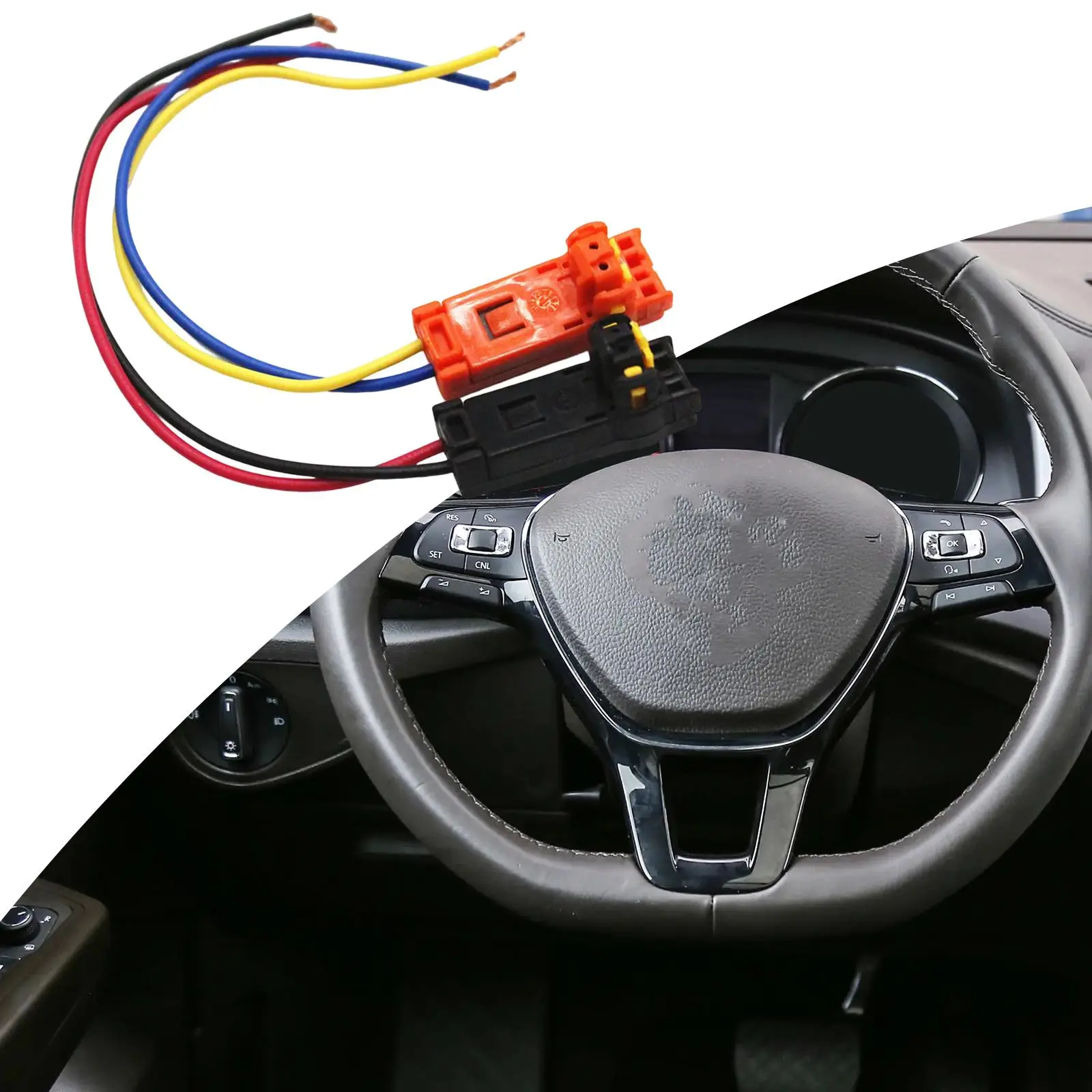 

2Pcs Airbag Clockspring Plug Professional Parts for Subaru Mazda