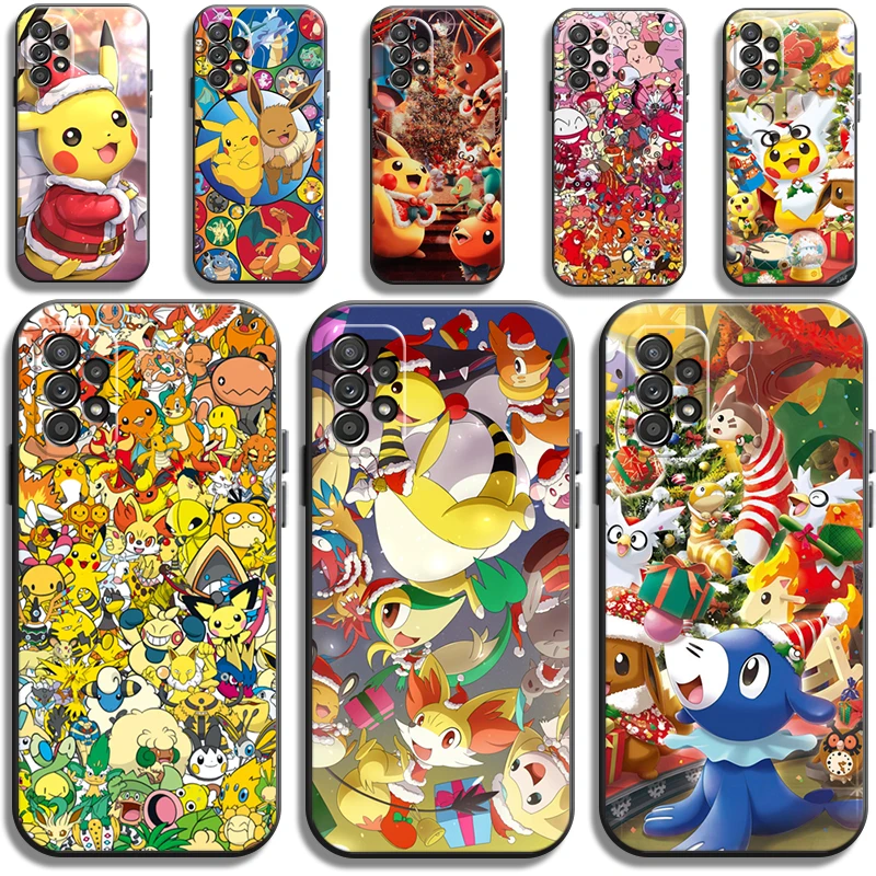 

Pokémon Christmas Phone Cases For Samsung Galaxy A21S A31 A72 A52 A71 A51 5G A42 5G A20 A21 A22 4G A22 5G A20 A32 5G A11 Funda