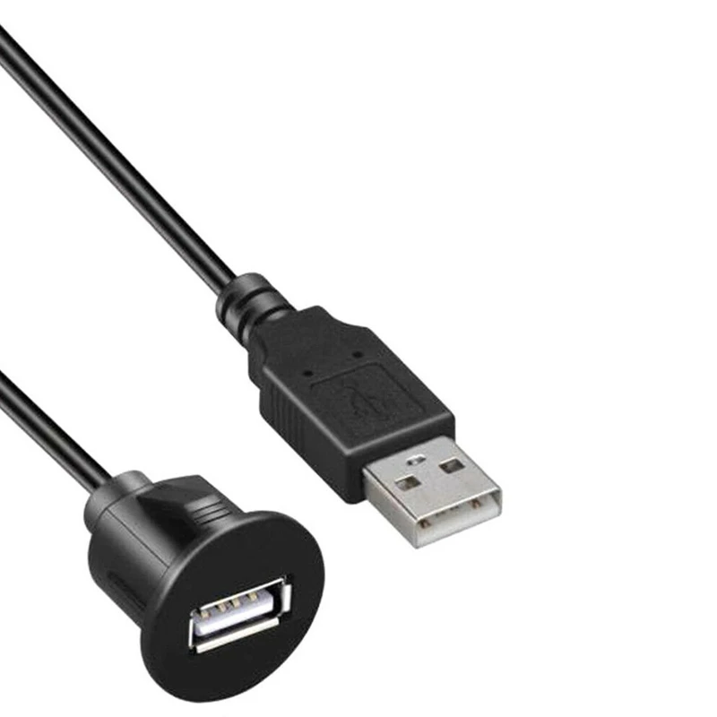 Водонепроницаемый кабель USB 2 0 разъем папа-мама приборная панель автомобиля