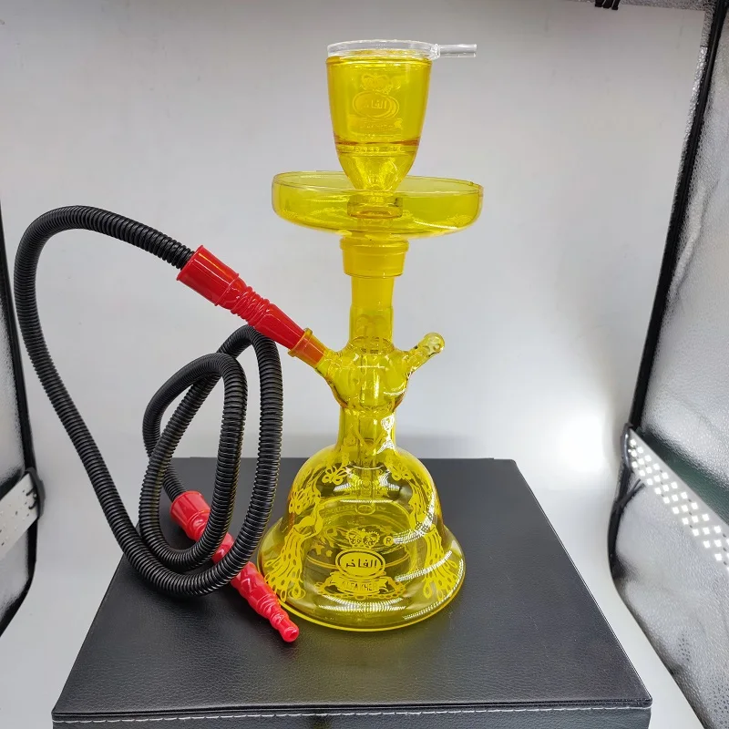 

Высококачественный дизайнерский кальян Al Fakher, набор для кальяна с водопроводной трубкой Sheesha, пластиковый шланг, стеклянный распорный чемо...