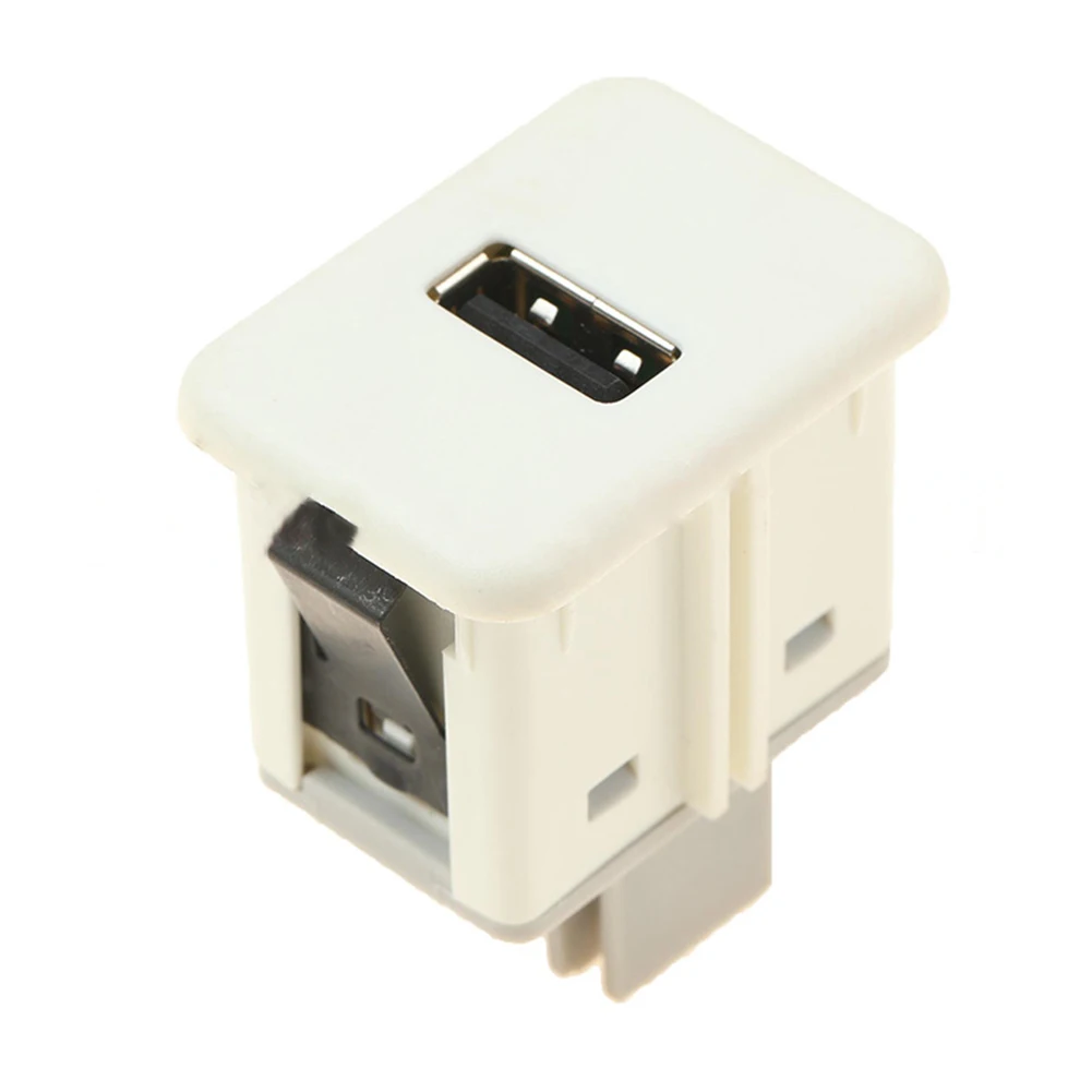 

USB Port Receptacle White 11-20 For Cadillac For Chevrolet GMC Saturn 20944418 2010-2014 For GMC Yukon