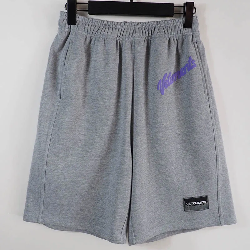 

VETEMENTS Shorts Foam Letter Print Men Women 1:1 Loose Verements Casual Pants