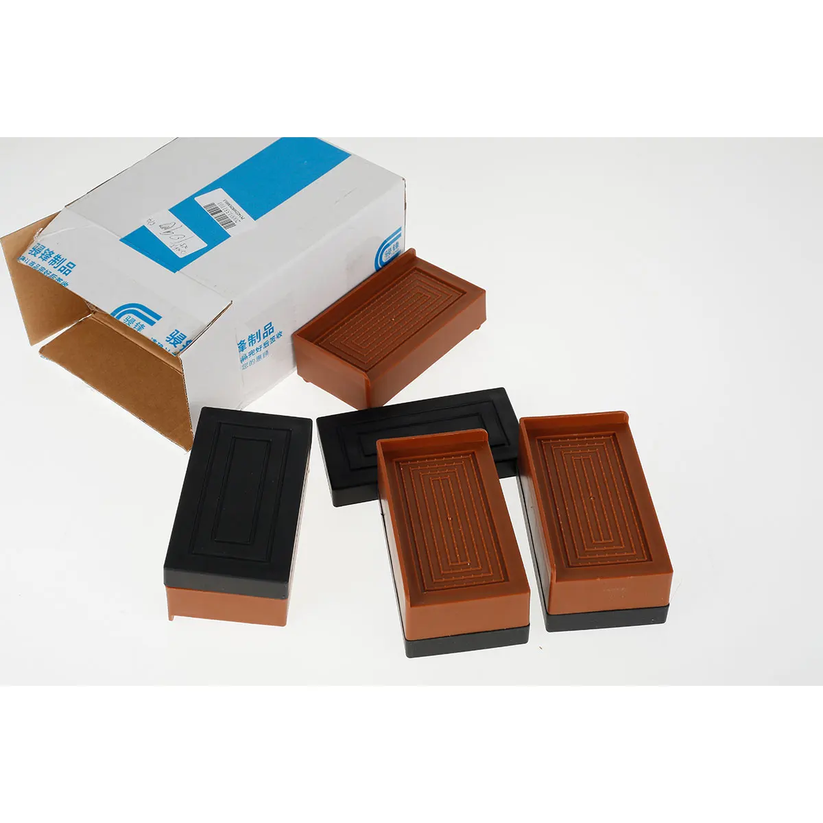 

Bed Risers Heavy Duty Adjustable Furniture Risers Stackable Desk Lifts Leg Extenders with Anti Slip Pad for Table Couch Sofa